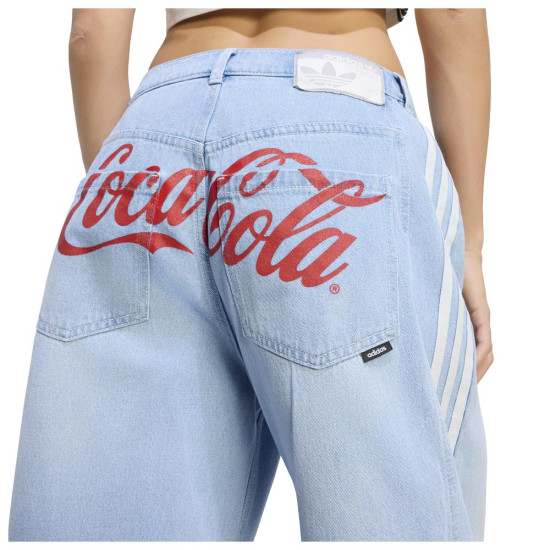 Adidas Γυναικείο παντελόνι x Coca-Cola Gfx Denim Banana Pants